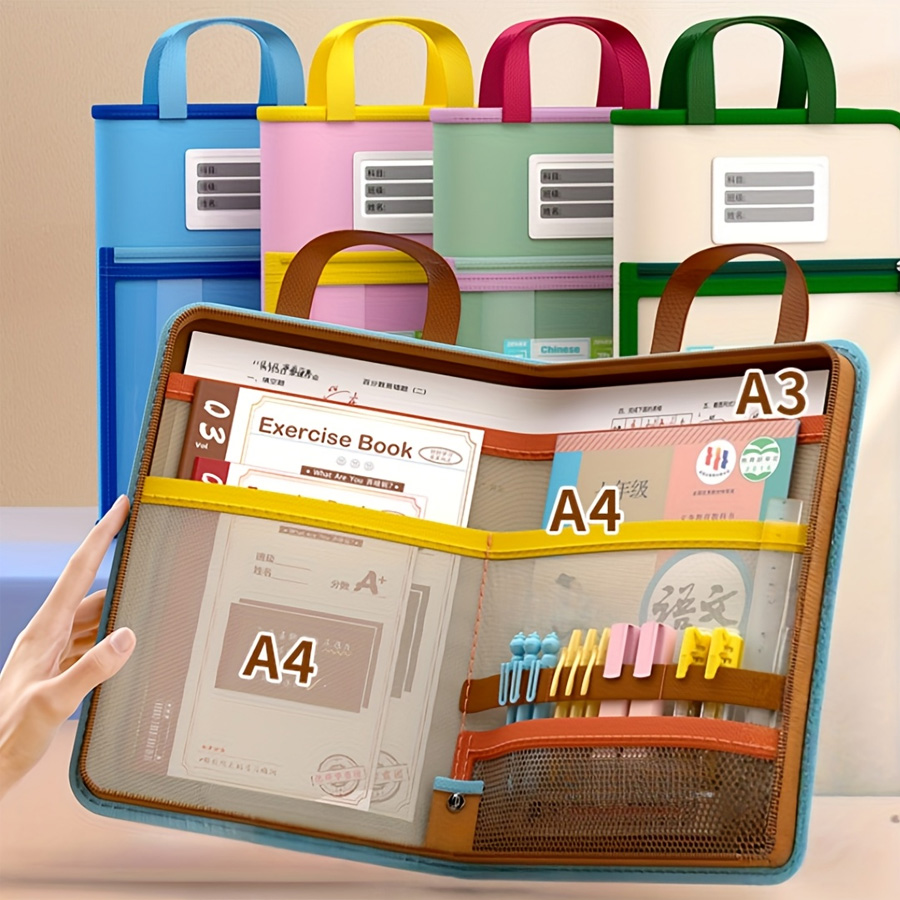 L-shaped A4 file bag, large op - Stationery Supplier recension och pris