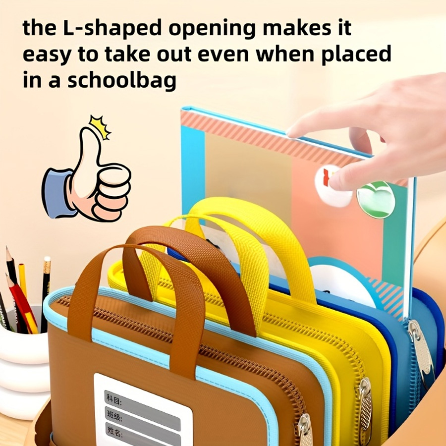 L-shaped A4 file bag, large op - Stationery Supplier recension och pris