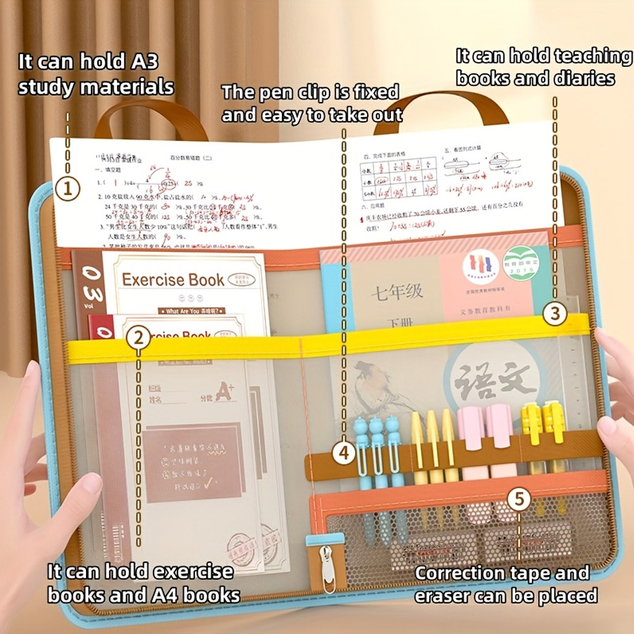 L-shaped A4 file bag, large op - Stationery Supplier recension och pris