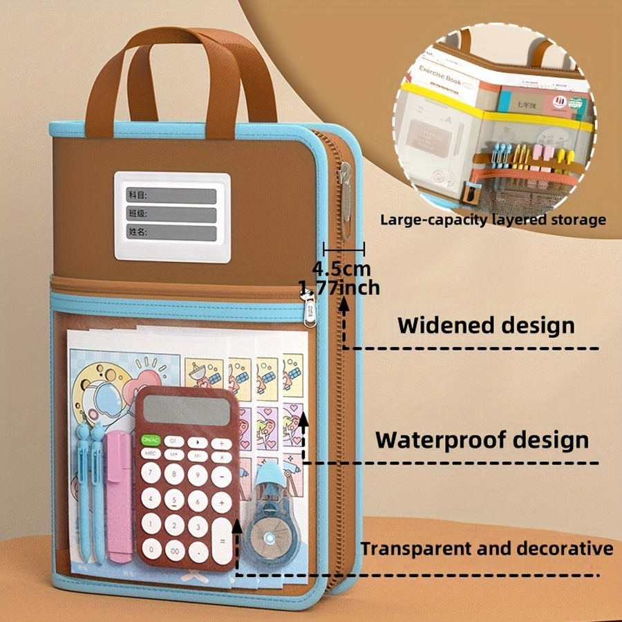 L-shaped A4 file bag, large op - Stationery Supplier recension och pris